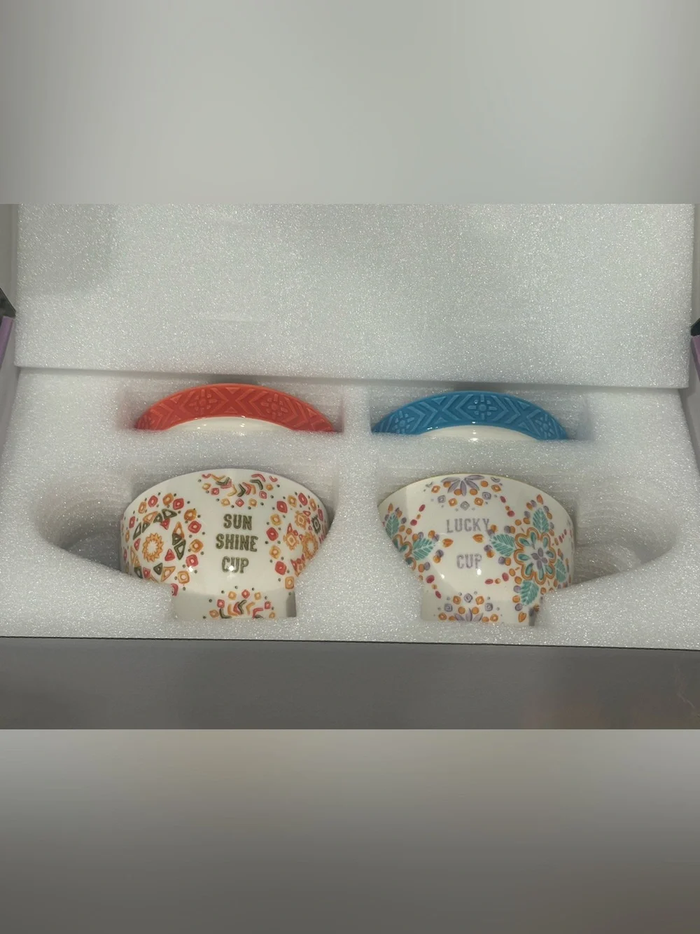 Ceramic Coffee Mug Set of 2 – 15 oz Mugs + Saucers